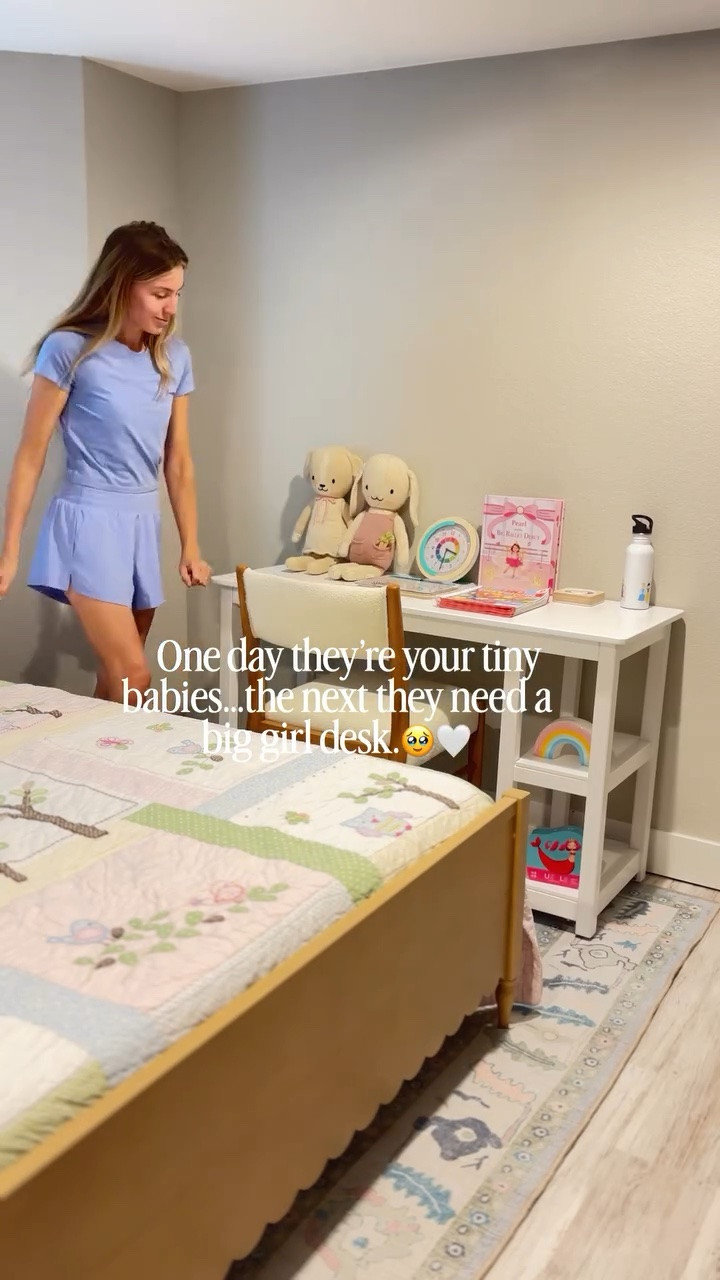 One day they’re playing with their little toys and you blink… suddenly they’re ready for a big girl desk. 🥹🤍

Watching my girls grow into these little people with their own interests, creativity, and spaces to call their own is the sweetest (and hardest) thing. 🎀

Here’s to creating little corners where they can color, create, imagine, and grow. 🤍

#BigGirlRoom #KidsRoomIdeas #GirlsRoomDecor #ToddlerRoom #MomLife