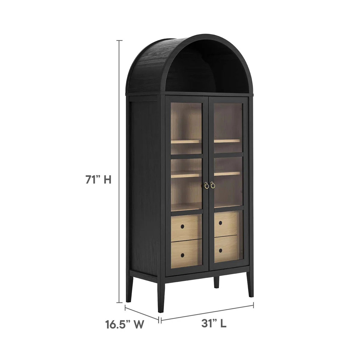 Modway Nolan Arched Display Cabinet | Wayfair North America