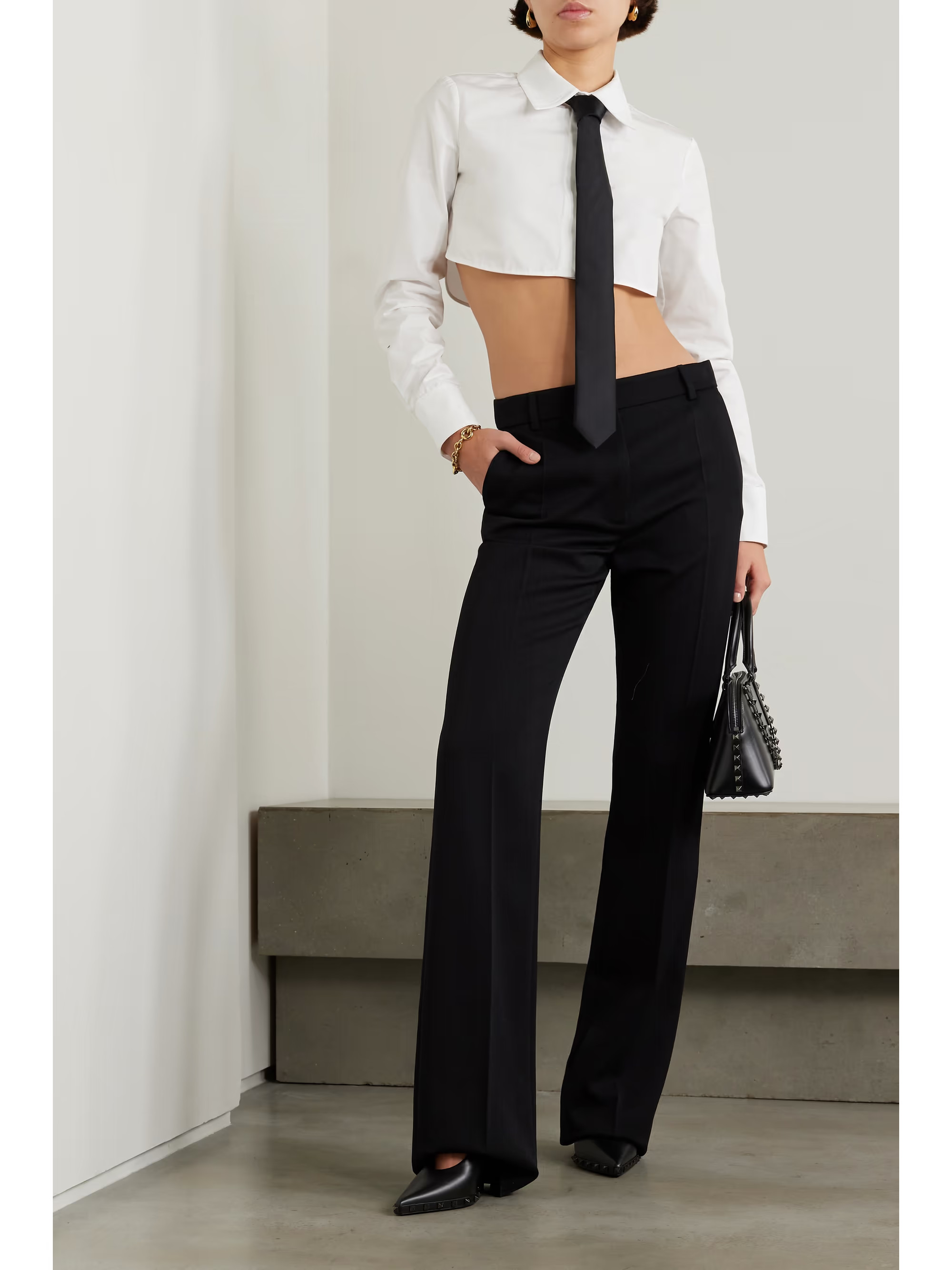 Cropped cotton-poplin shirt | NET-A-PORTER (UK & EU)