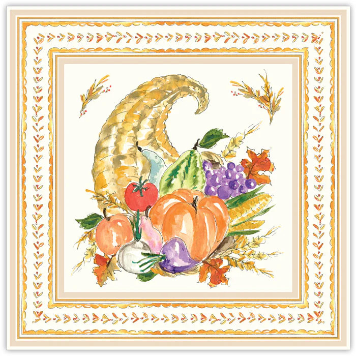 Cornucopia Square Placemats | Rosanne Beck Collections