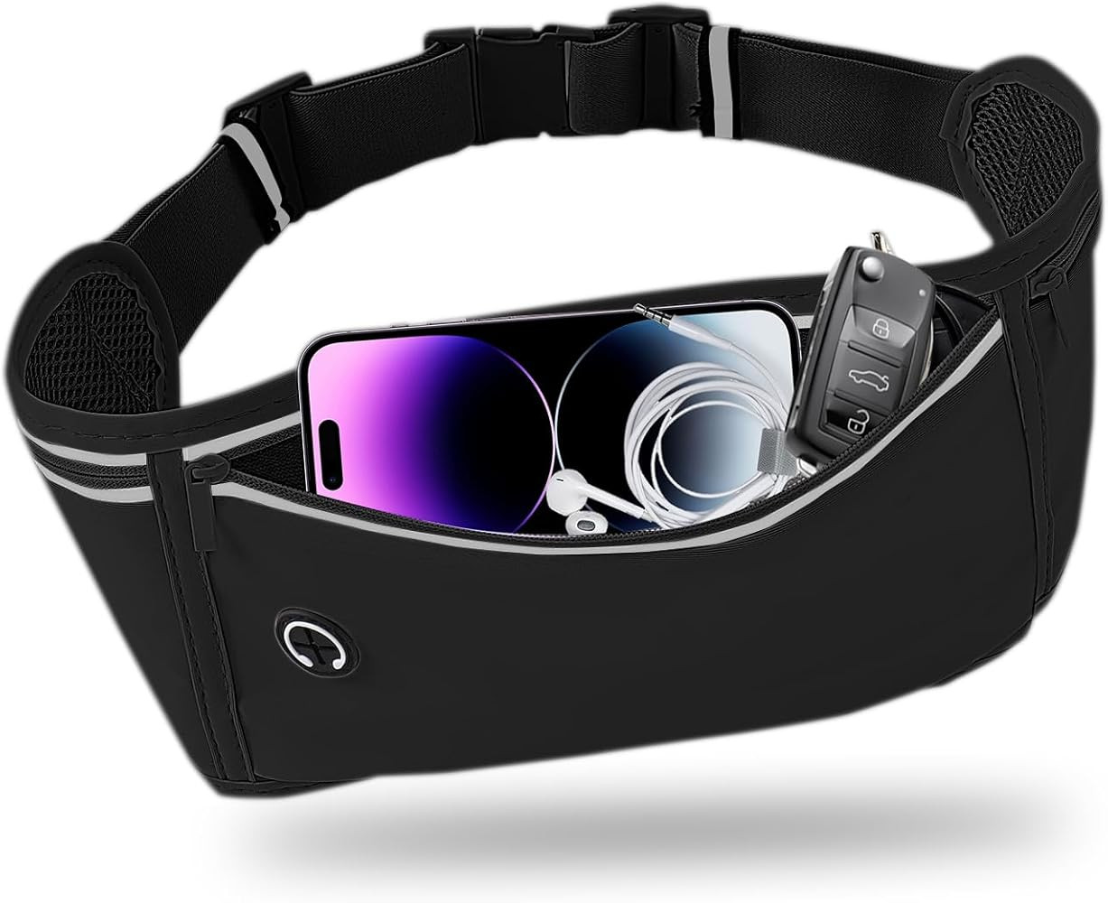 Slim Running Belt for Women Men,Runners Fanny Pack Phone Holder,Money Belt,Running Gear Accessori... | Amazon (US)