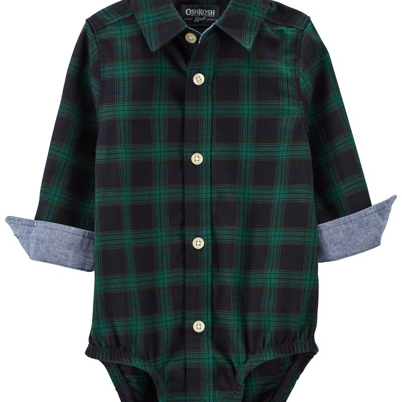 Baby Family Matching: Soft Twill Button-Front Bodysuit | Carter's