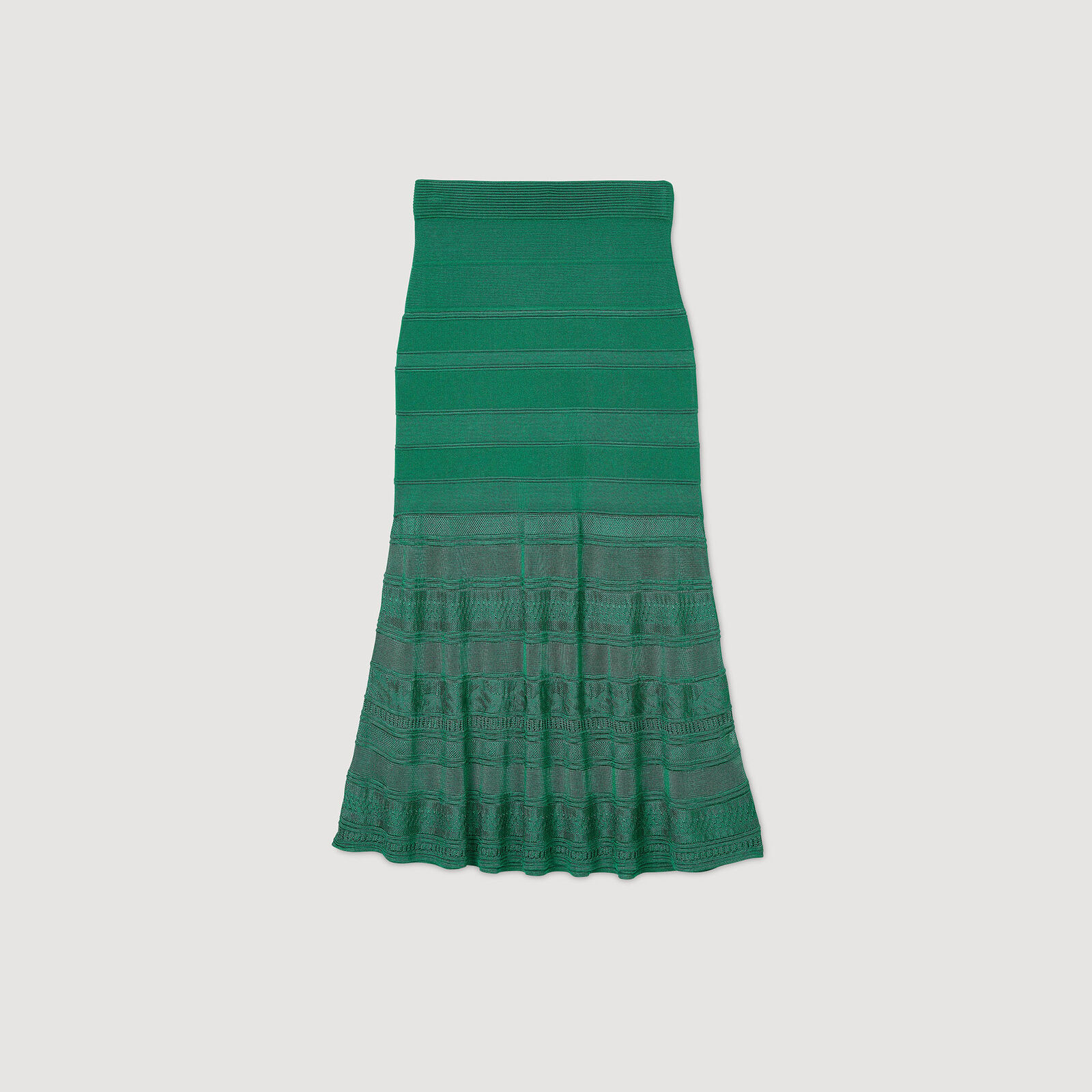 Maxi decorative knit skirt | Sandro US | Sandro-Paris US