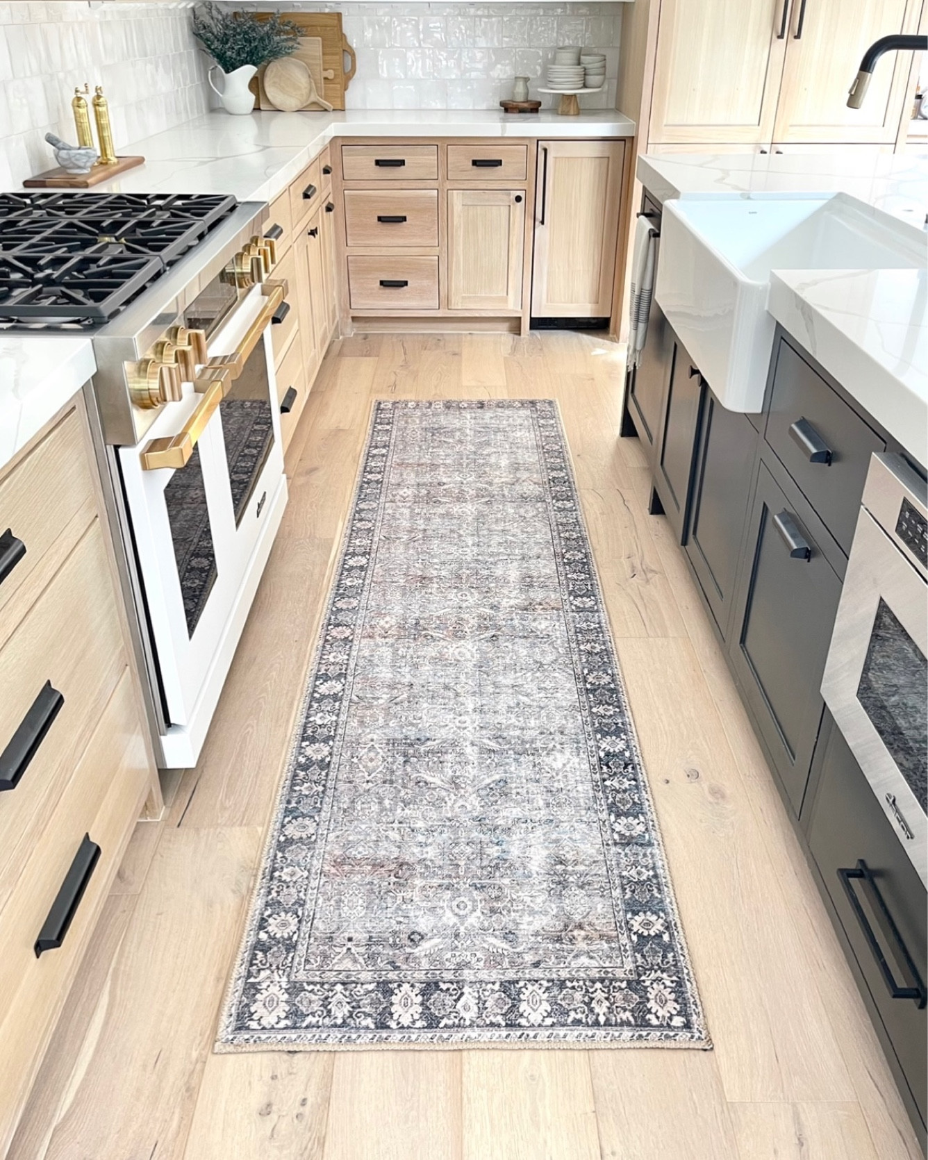 Price drop on my kitchen runner!  Also comes in multiple sizes!

Kitchen runner rug, Loi rug, neutral rug, living room rug, bedroom rug, kitchen decor, home decor, black kitchen hardware, Zellige knockoff tile, kitchen tile, kitchen backsplash tile, white tile.

#LTKhome #LTKFind #LTKsalealert