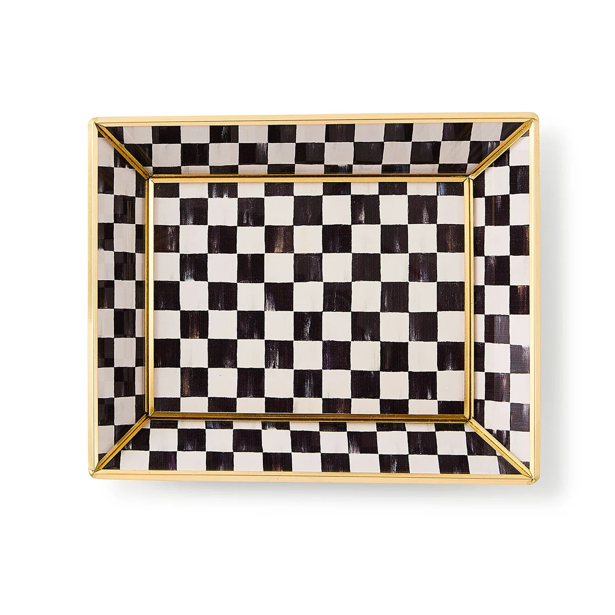 Courtly Check Small Glass Tray | Wayfair North America