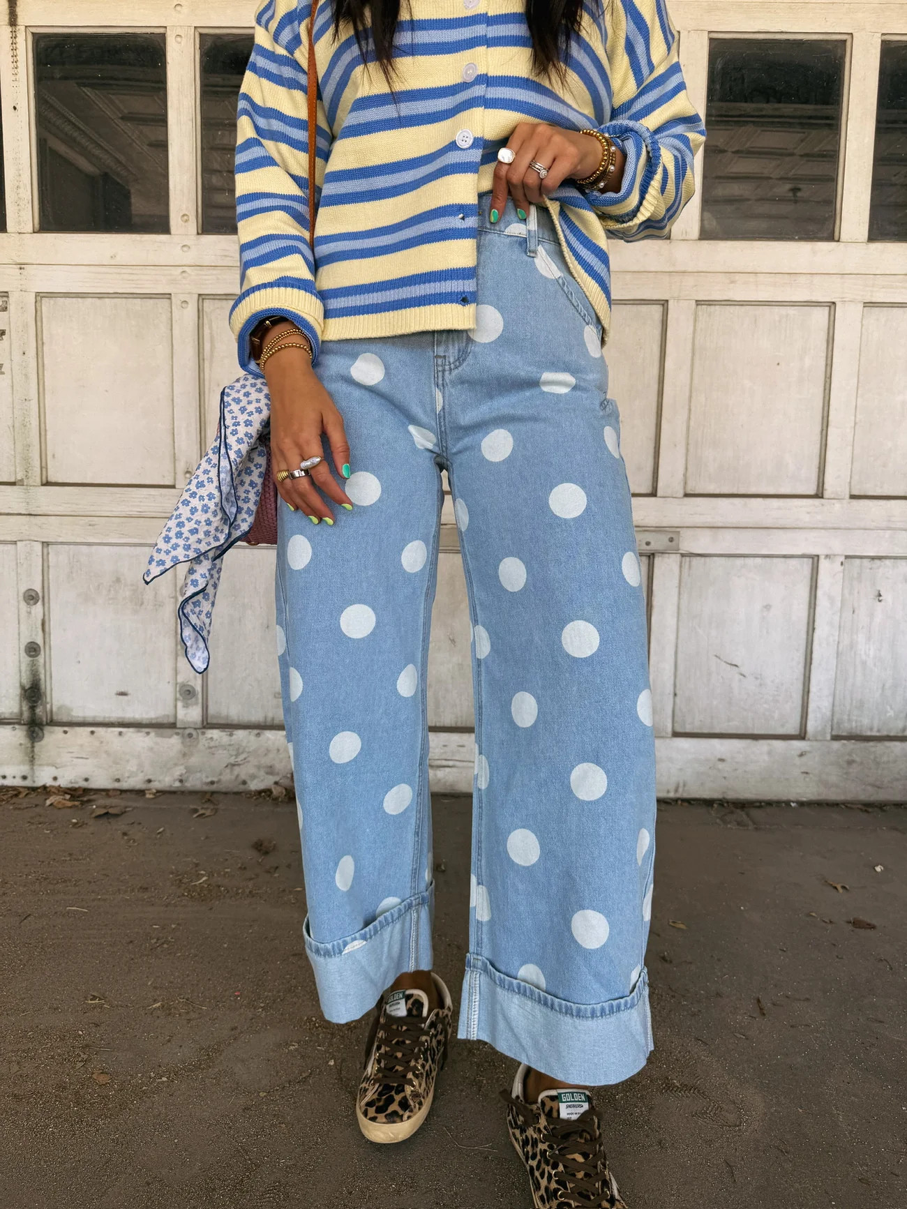 calypso polka dot jeans | Etta+East