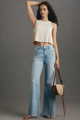 PAIGE Anessa High-Rise Wide-Leg Jeans | Anthropologie (US)