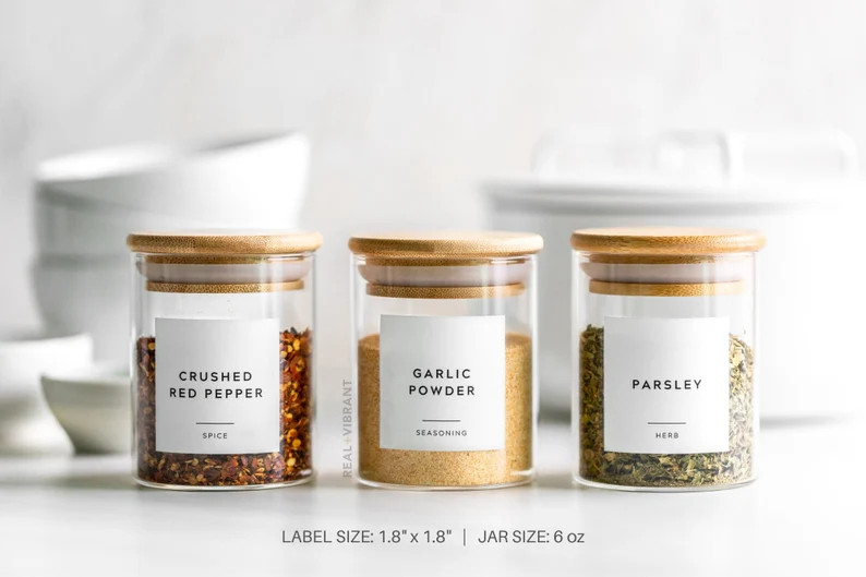 Spice Labels Contemporary Collection  Custom Spice Labels  | Etsy | Etsy (US)
