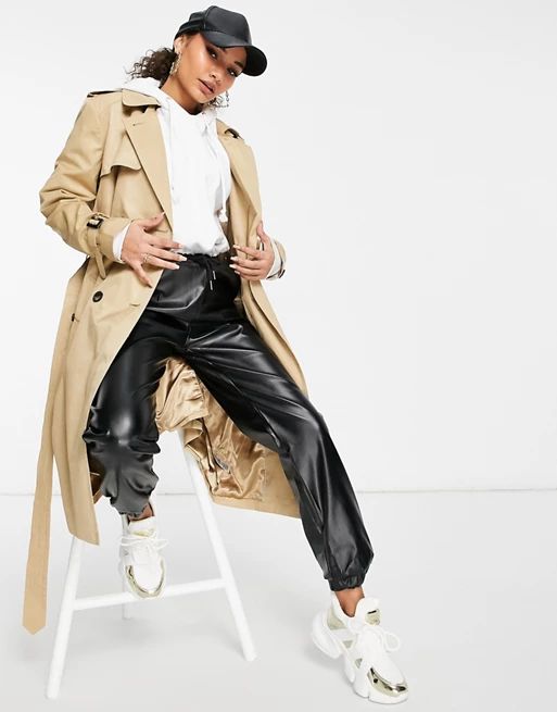 DKNY trench coat in light tan | ASOS (Global)