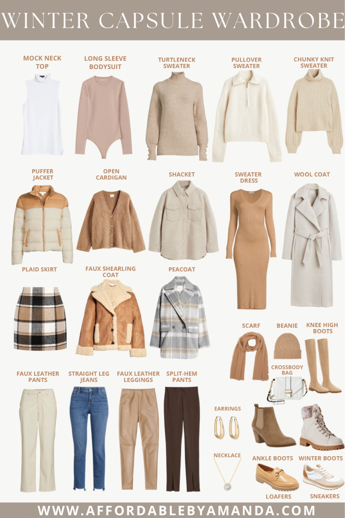 Winter capsule wardrobe 


#LTKunder100 #LTKHoliday #LTKSeasonal