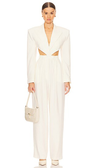 Amschel Jumpsuit in Ivory | Revolve Clothing (Global)
