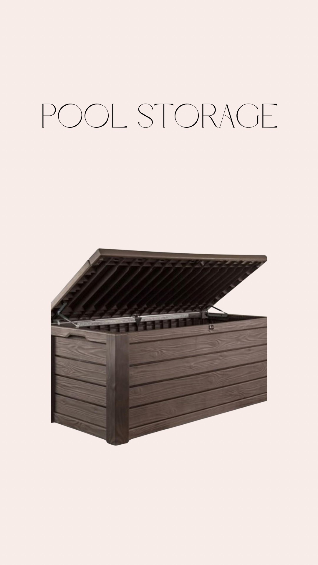 Pool storage / weatherprooff