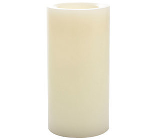 Candle Impressions 4"" x 8"" Traditional Cream Pi llar | QVC