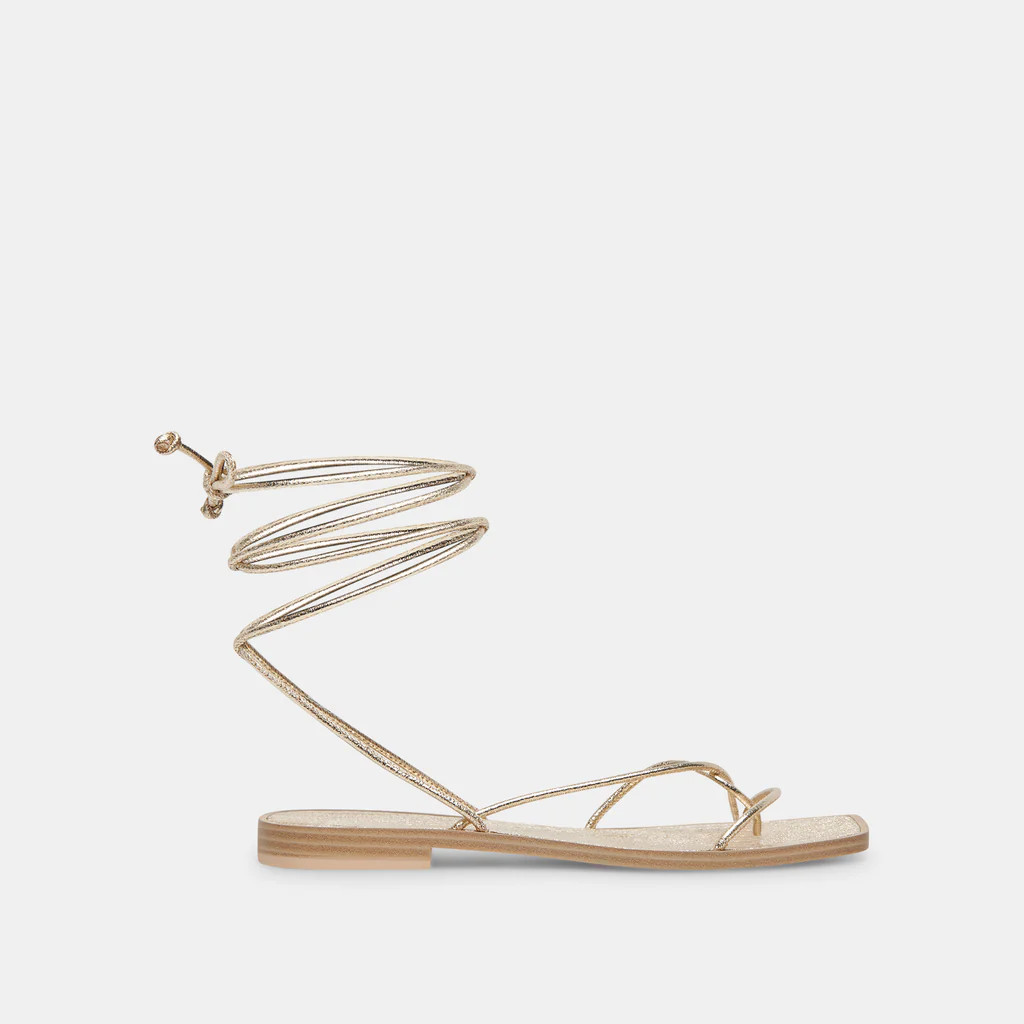 IVETTE SANDALS GOLD METALLIC STELLA | DolceVita.com