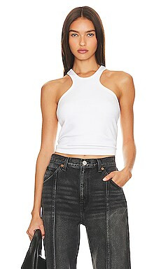 RE/DONE x Hanes Racer Tank in Ivory from Revolve.com | Revolve Clothing (Global)