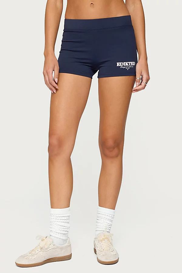 Edikted With Love Biker Shorts in Navy, Women's at Urban Outfitters | Urban Outfitters (US and RoW)