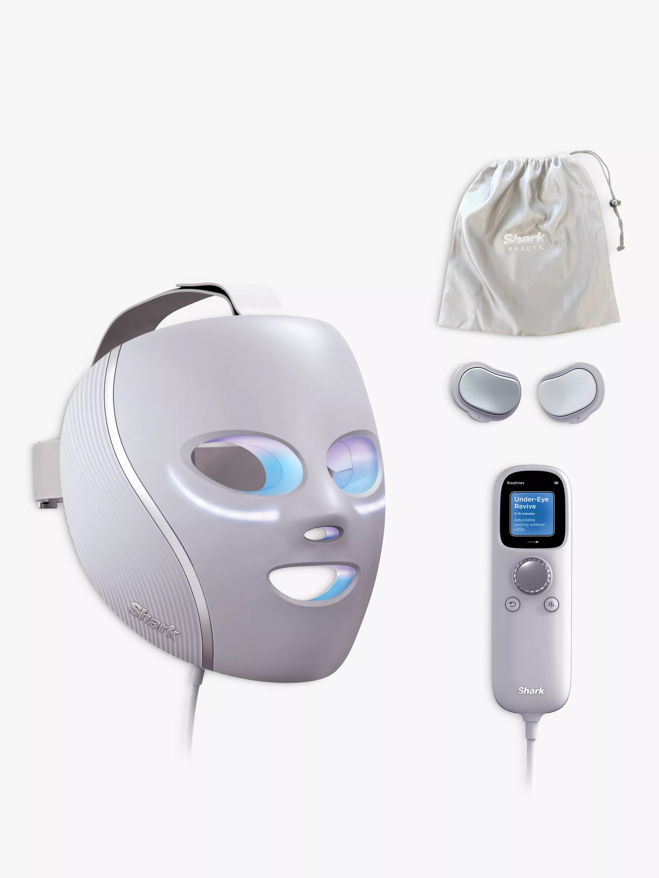 Shark CryoGlow FW312UK Under-Eye Cooling & LED Anti-Ageing & Blemish Repair Mask | John Lewis (UK)