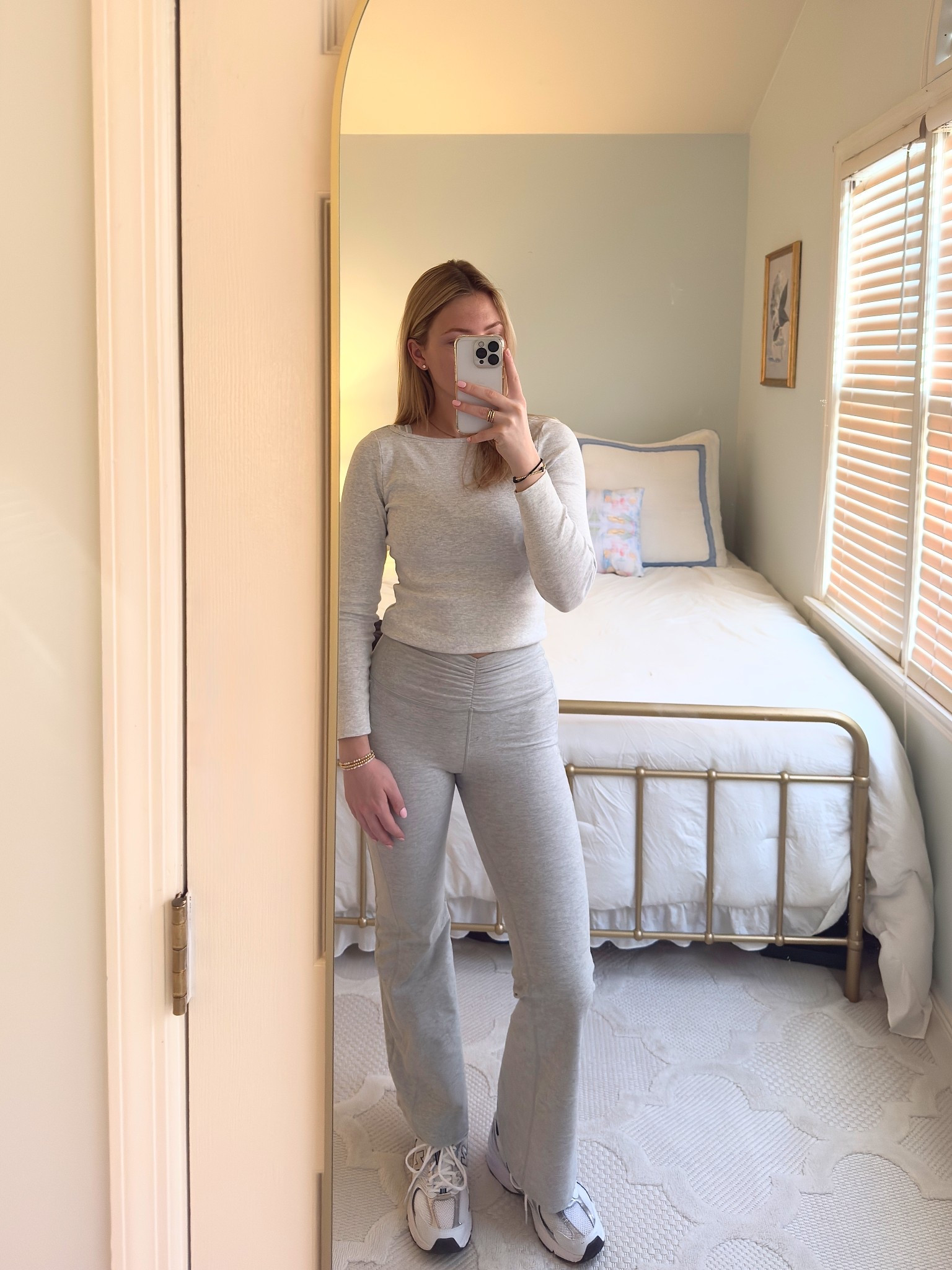 New @Alo Yoga alosoft flare! I pair with the matching alosoft heart throb bra for my go-to pilates outfit🤍 

#LTKootd #LTKActive #LTKfitnessgoals