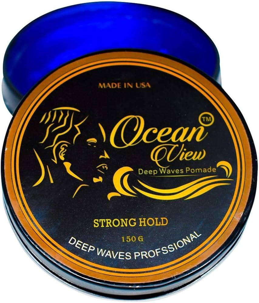 OCEAN VIEW DEEP WAVES POMADE- Water-Based Hair Cream for 360 Wave Training and Wolfing- Silky Smo... | Amazon (US)
