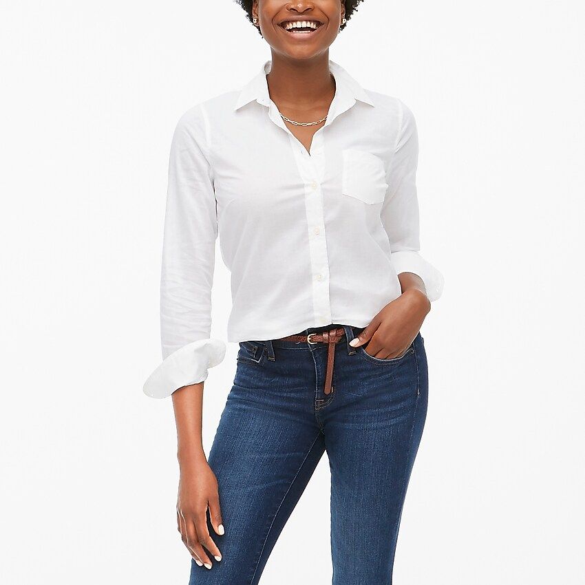 Cotton shirt in signature fit | J.Crew Factory