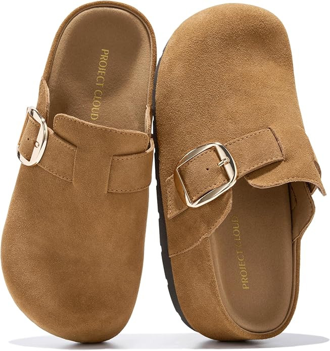 Project Cloud 100% Genuine Leather Platform Clogs for Women (Rothera) | Amazon (US)