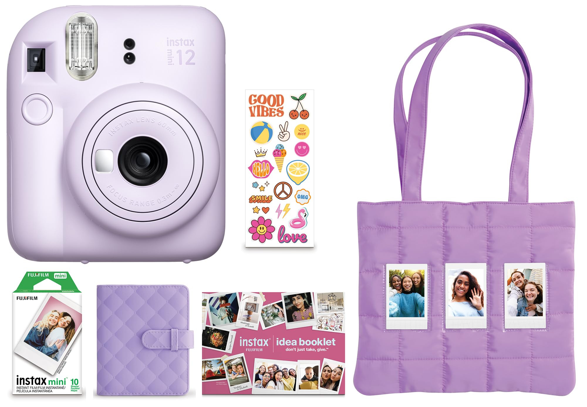 FUJIFILM Instax Mini 12 Holiday Bundle 2025 - Lilac Purple | Amazon (US)