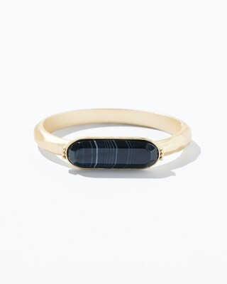Black Agate Hinge Bracelet | Chico's