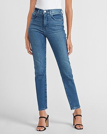 High Waisted Slim Ankle Jeans | Express