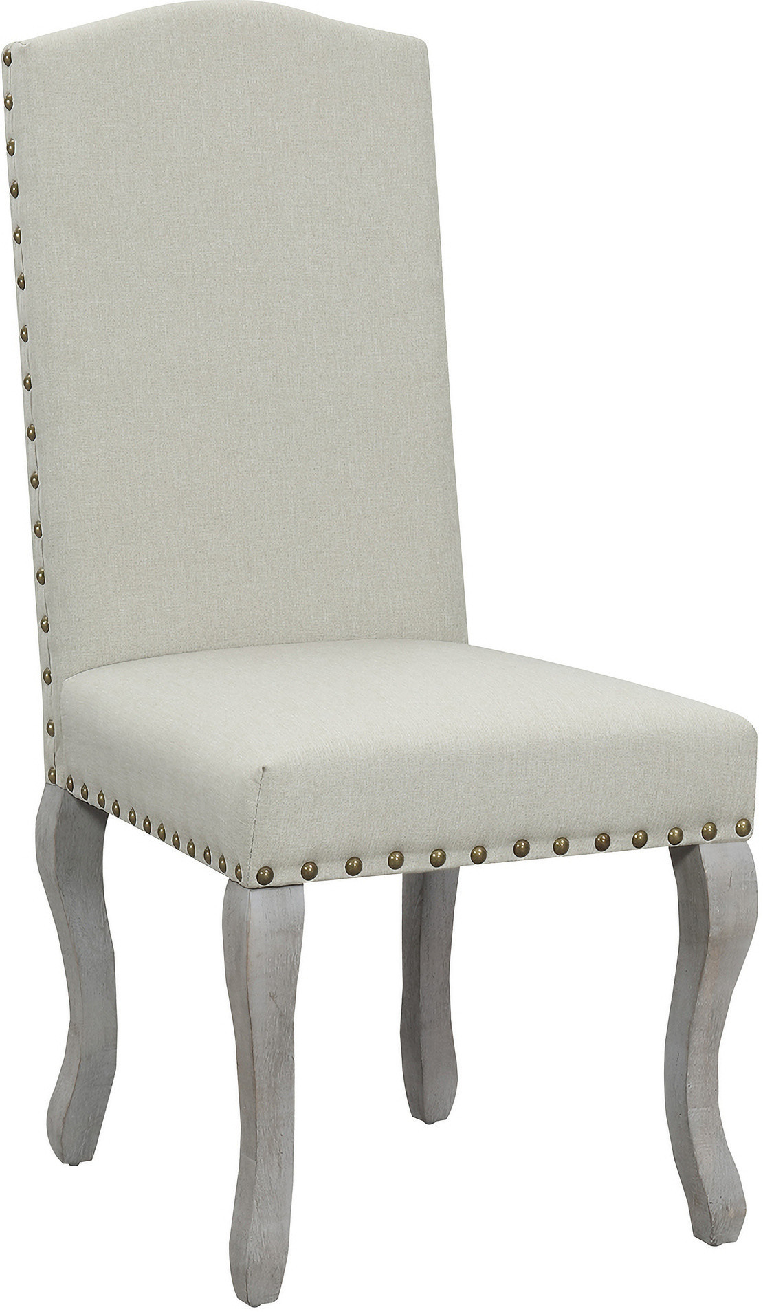 Nancy Victorian Accent Dining Chair Set of 2 In Light Beige | 1stopbedrooms