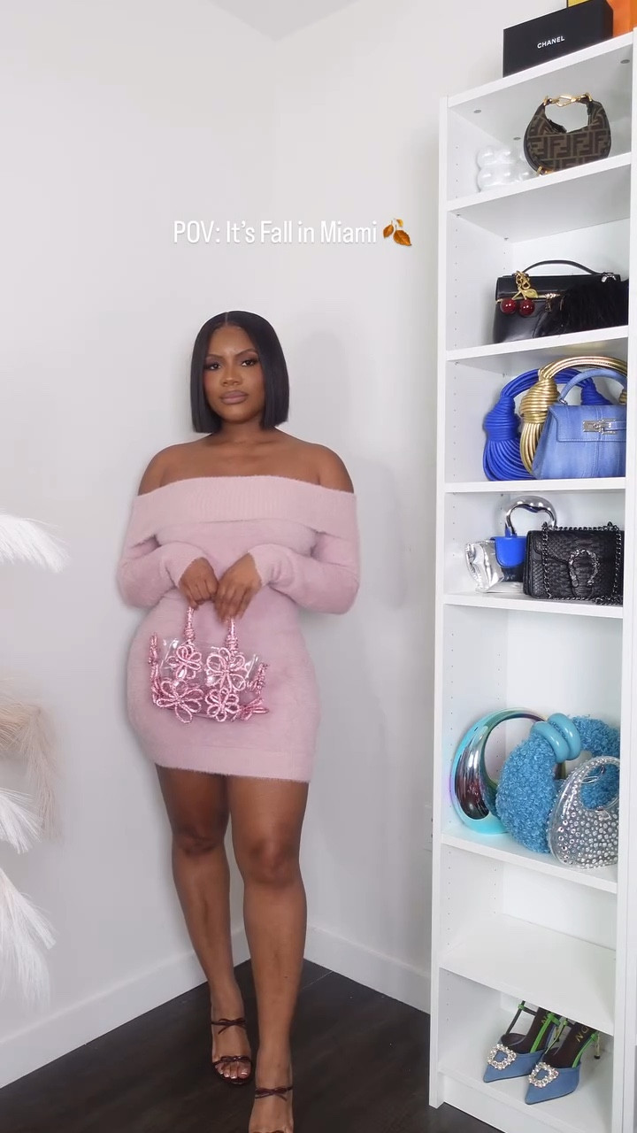 I’m wearing a small in this dress. Pink dress, pink purse, sweater dress, mini dress, fall outfit 

#LTKStyleTip #LTKFindsUnder50 #LTKFindsUnder100