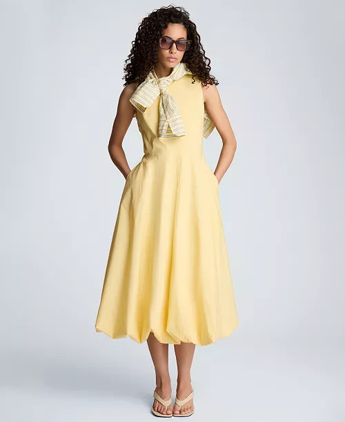 Women's Bubble Hem Midi Dress | Macy's
