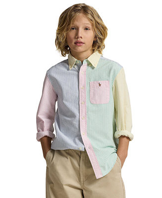 Boys' 8-20 Long-Sleeve Oxford Shirt | Macy's