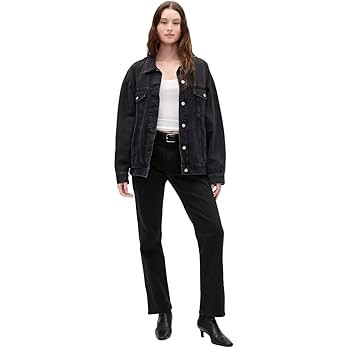 Gap Womens 90's Straight Fit Denim Jeans | Amazon (US)