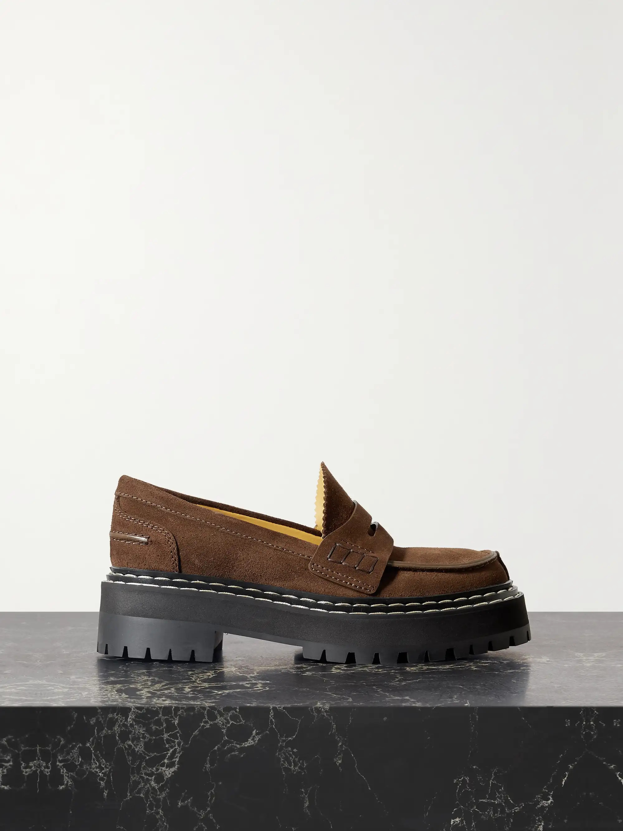 Suede platform loafers | NET-A-PORTER (US)