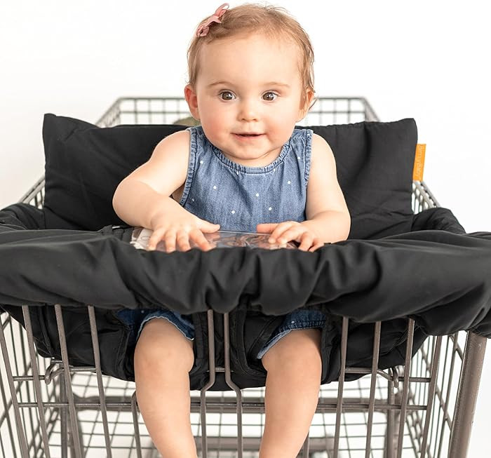 Binxy Baby 2-in-1 Cushy High Chair Cover and Shopping Cart Cover for Baby, Comfortable Cover for ... | Amazon (US)