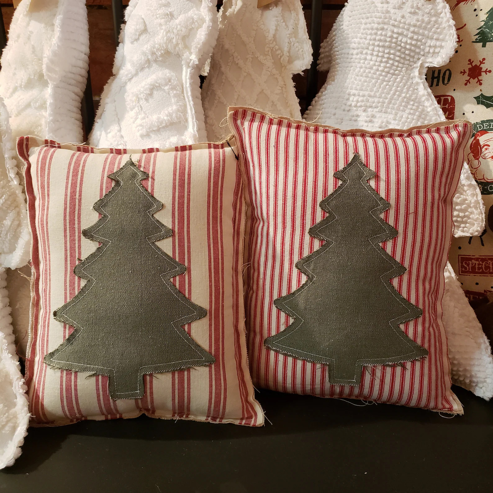 Christmas Tree Pillow / Farmhouse Christmas Decor / Bench Pillow / Small Christmas Pillow / Chris... | Etsy (US)