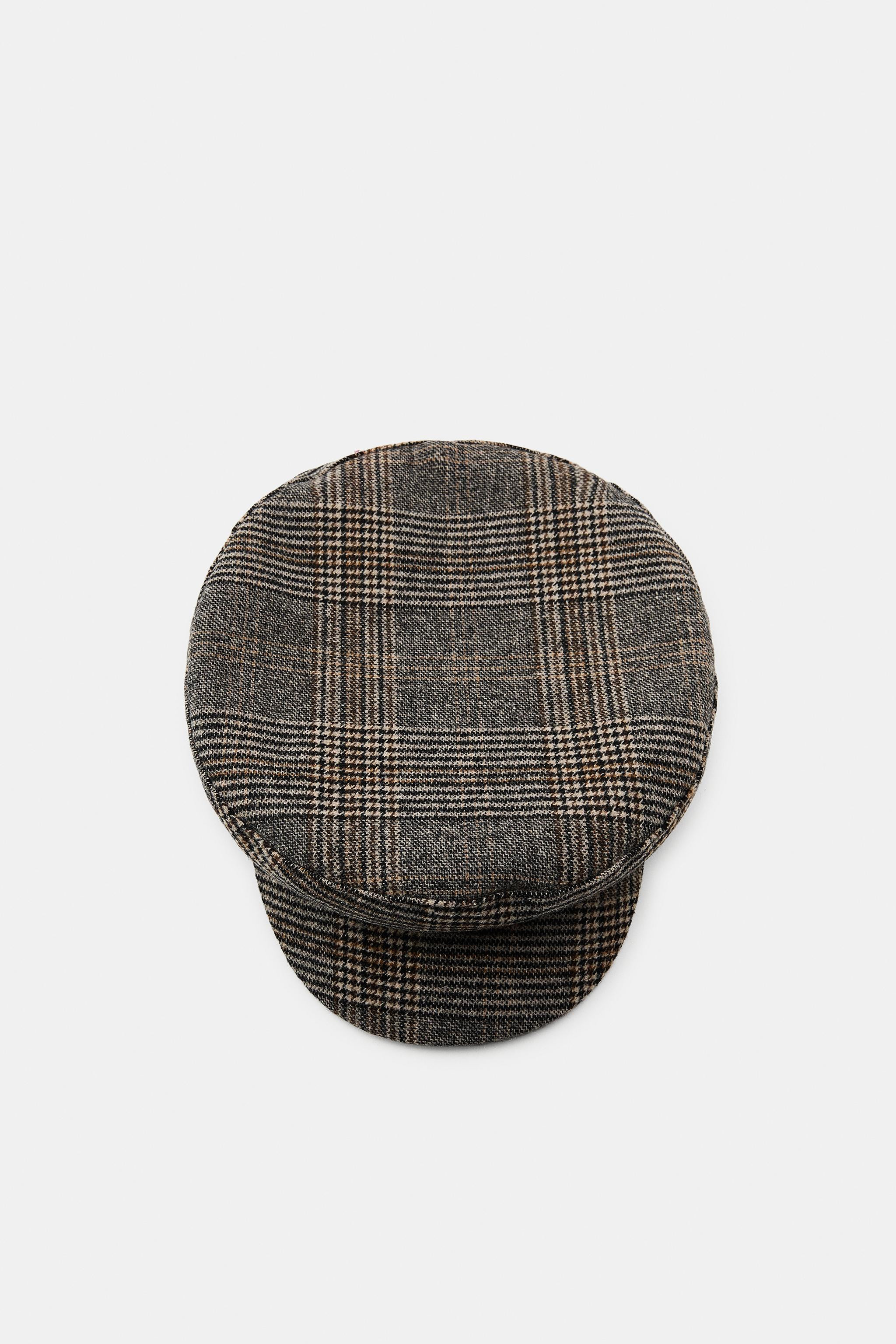 WOOL BLEND PLAID NAUTICAL CAP | Zara US