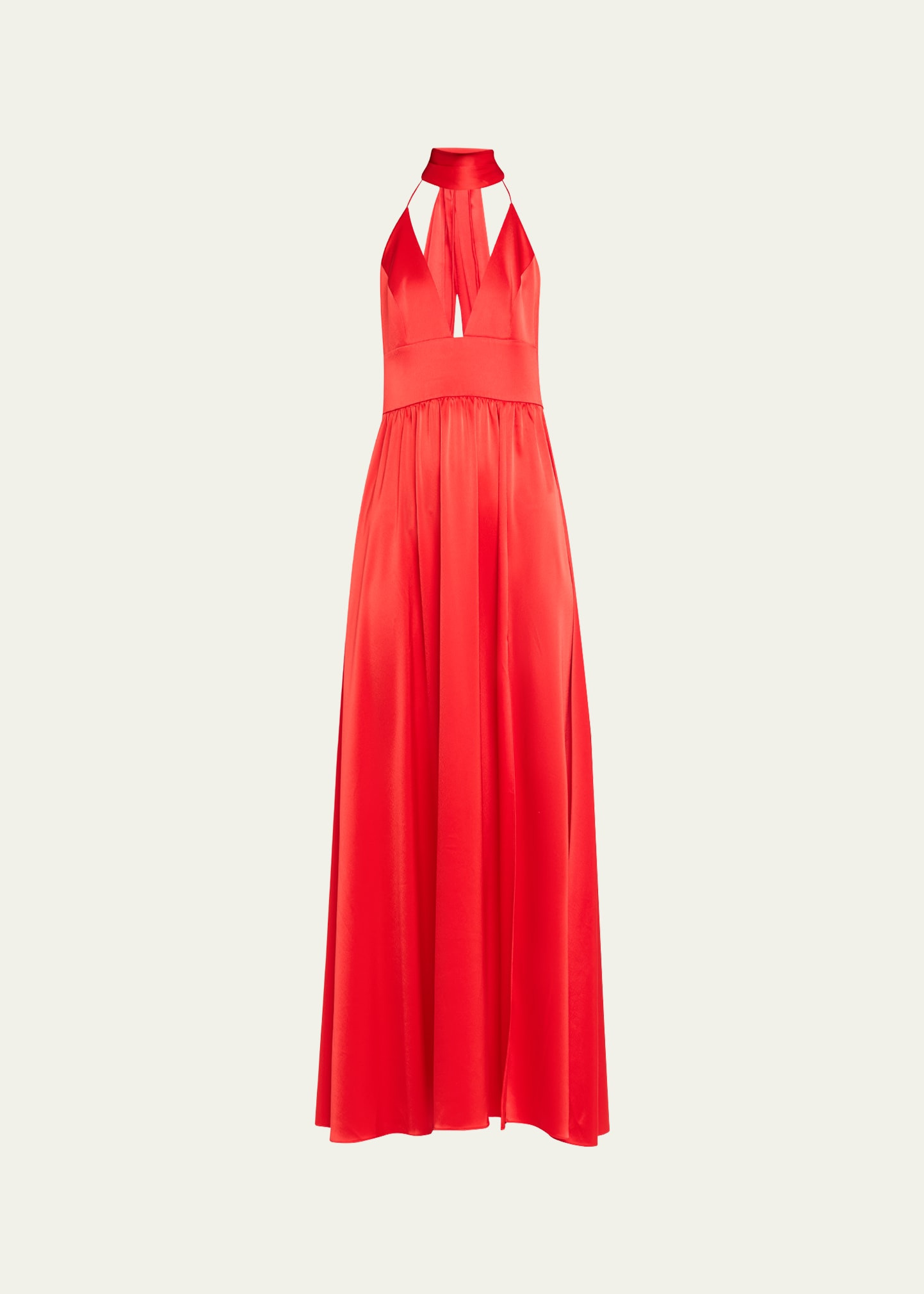 Alice + Olivia Hannah Deep V-Neck Scarf Maxi Dress | Bergdorf Goodman