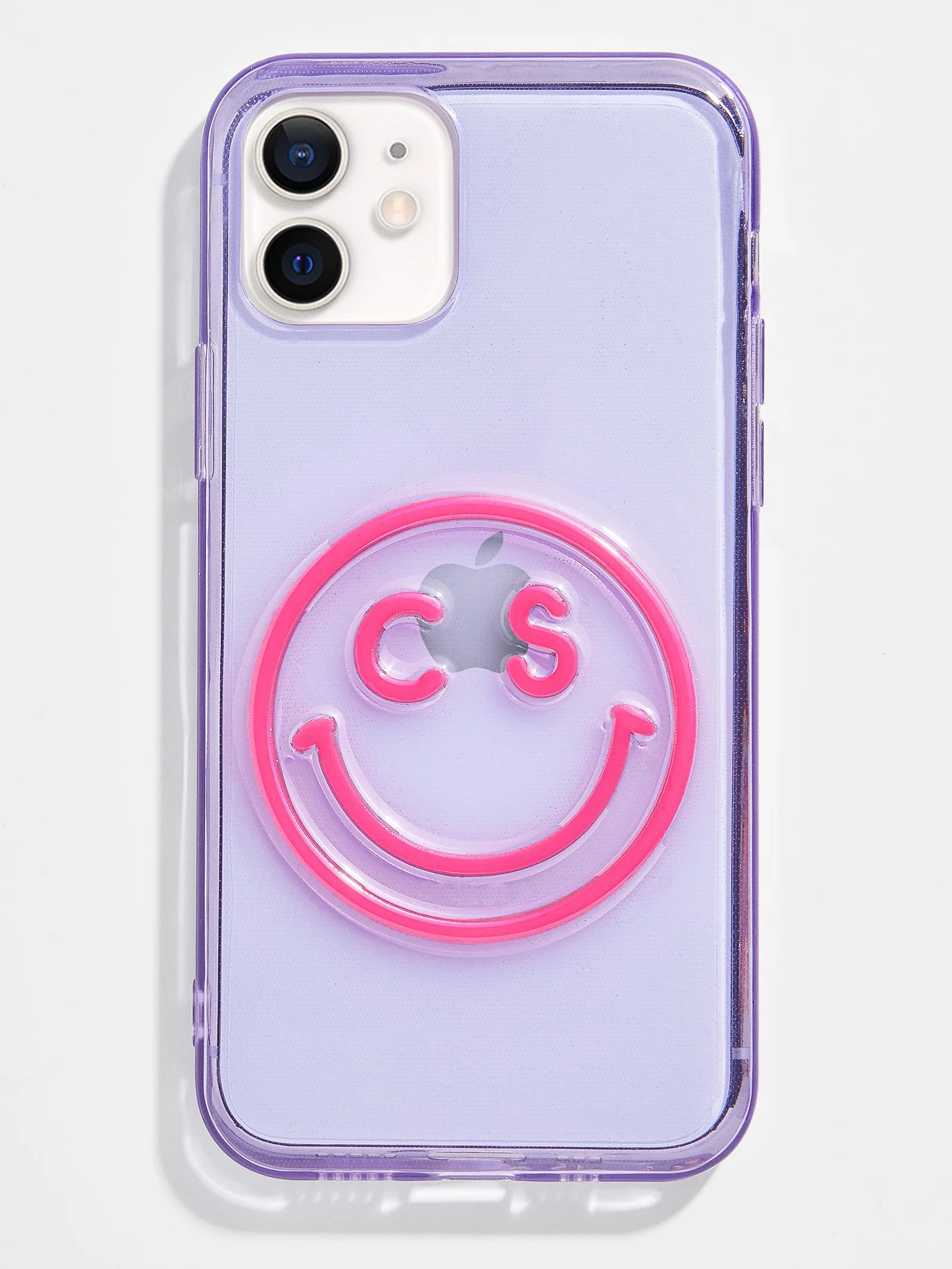 All Smiles Custom iPhone Case - Purple / Fuchsia | BaubleBar (US)