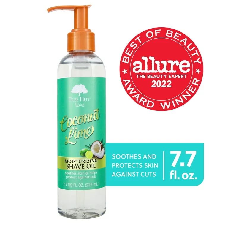 Tree Hut Bare Coconut Lime Hydrating & Moisturizing Shave Oil, 7.7 fl oz. - Walmart.com | Walmart (US)