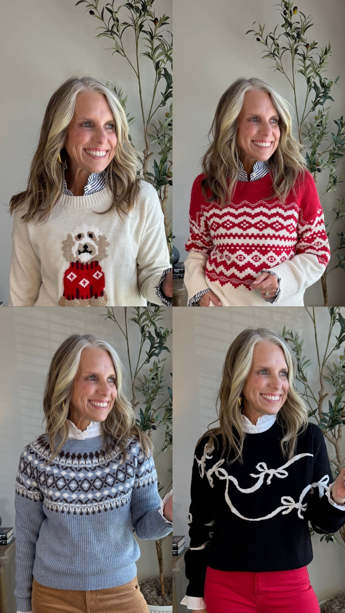 The ruffle collar and cuffs totally up the look of a sweater. 

#LTKSaleAlert #LTKOver40 #LTKHoliday