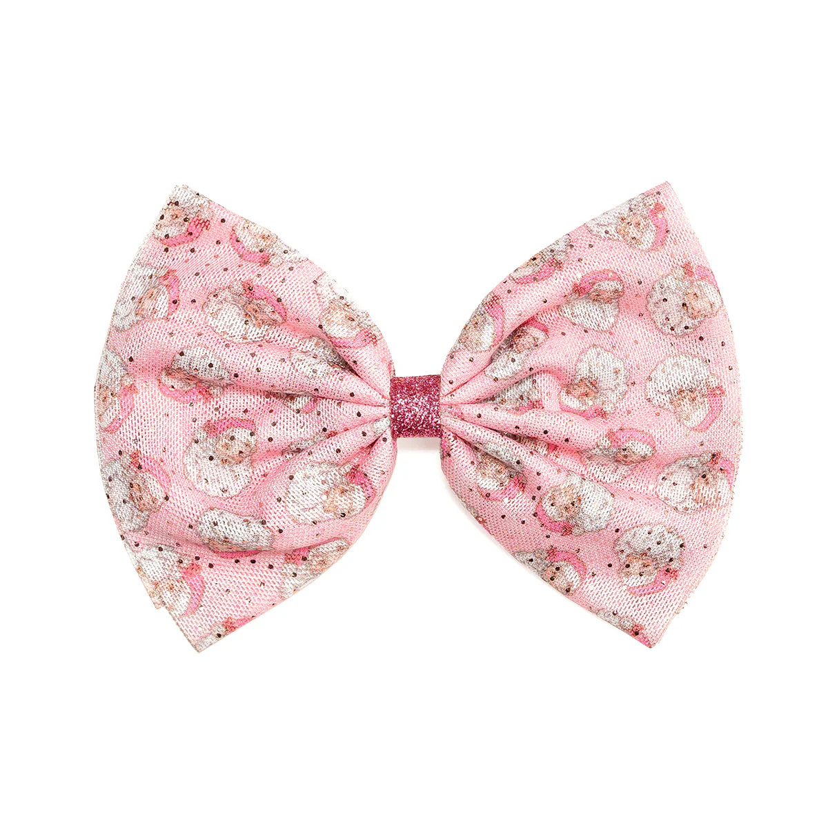 Retro Santa Christmas Tulle Bow Clip | Sweet Wink