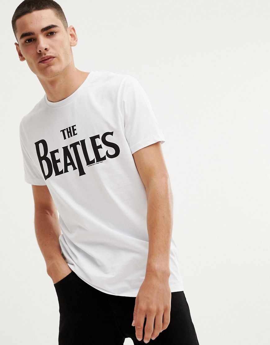 ASOS DESIGN The Beatles t-shirt - White | ASOS US