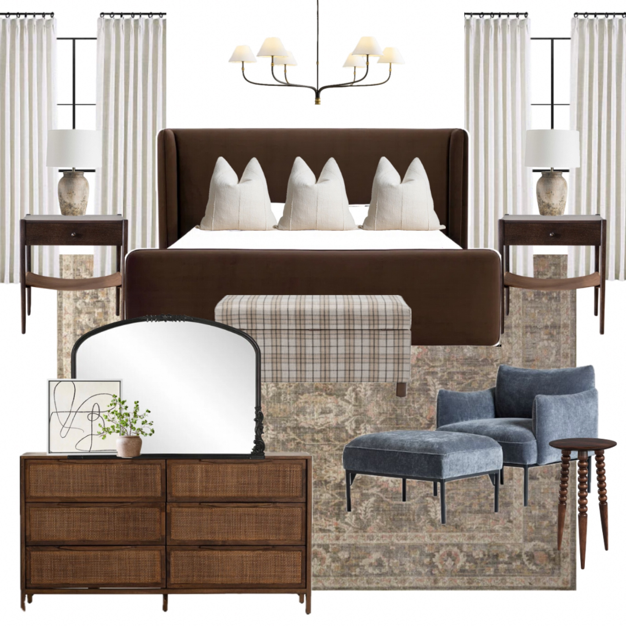Transitional style primary bedroom mood board 


#LTKfamily #LTKsalealert #LTKhome