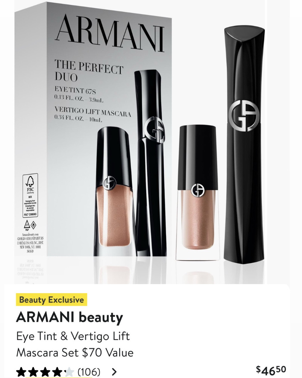 NORDSTROM ANNIVERSARY SALE PREVIEW: Beauty Exclusive!
ARMANI beauty Eye Tint ✨ & Vertigo Lift ✨ Mascara $46.50
 (Set $70 Value)

EYE TINT SHADE: 675 💖

#LTKSaleAlert #LTKFindsUnder50 #LTKBeauty