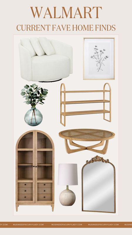 The prettiest Walmart home finds and decor by the one and only Drew Barrymore🤍✨ 

home decor, furniture finds walmartfinds, neutral aesthetic, neutrals, single couch, gold home decor, arch mirror, coffee table, vase, art, flowers

#LTKsalealert #LTKhome #LTKfindsunder100