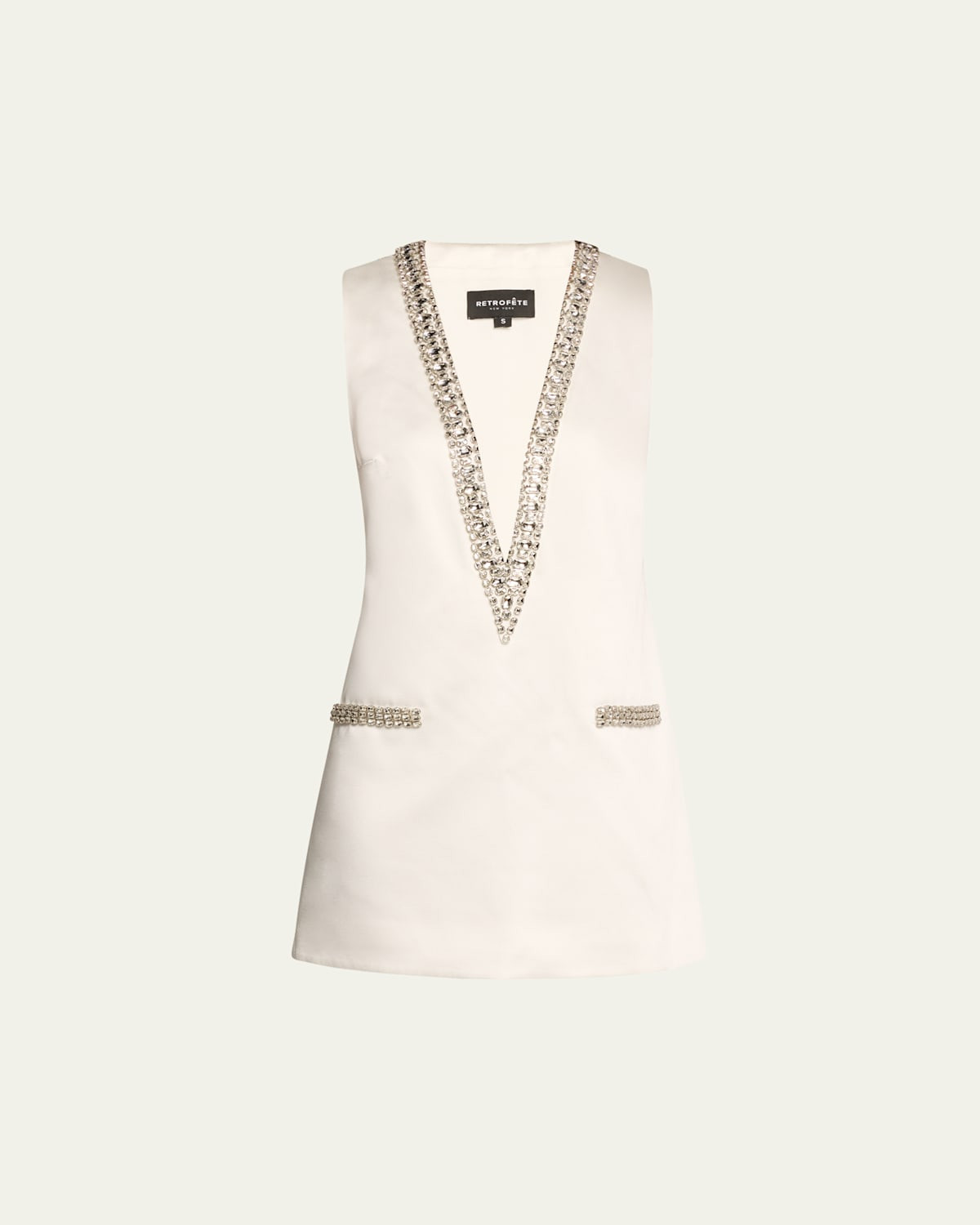 Nancie Crystal Plunging Mini Dress | Bergdorf Goodman