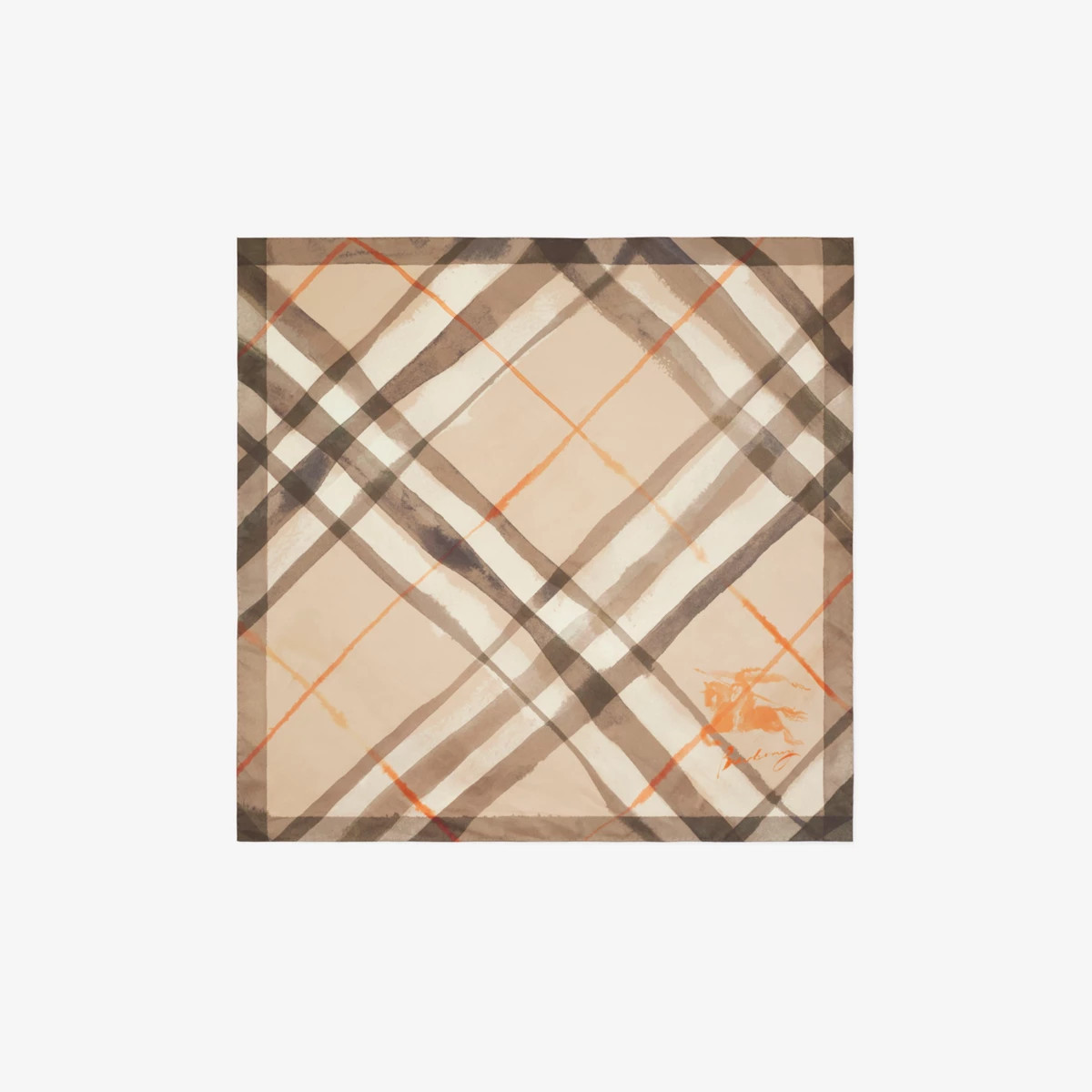 Burberry Watercolour Check Silk Scarf | Burberry (UK)