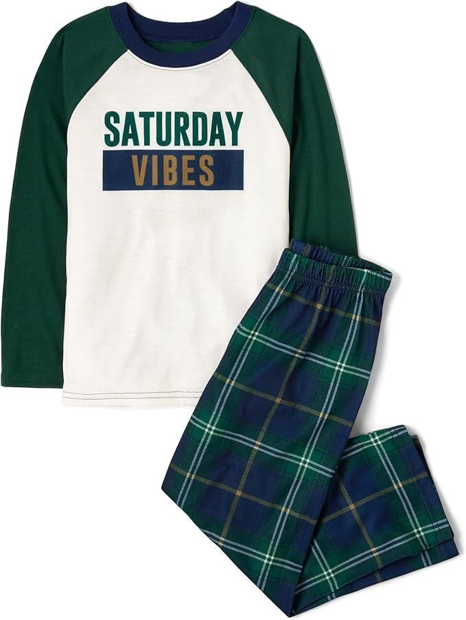 The Children's Place boys Long Sleeve Top and Pants 2 Piece Pajama Set | Amazon (US)