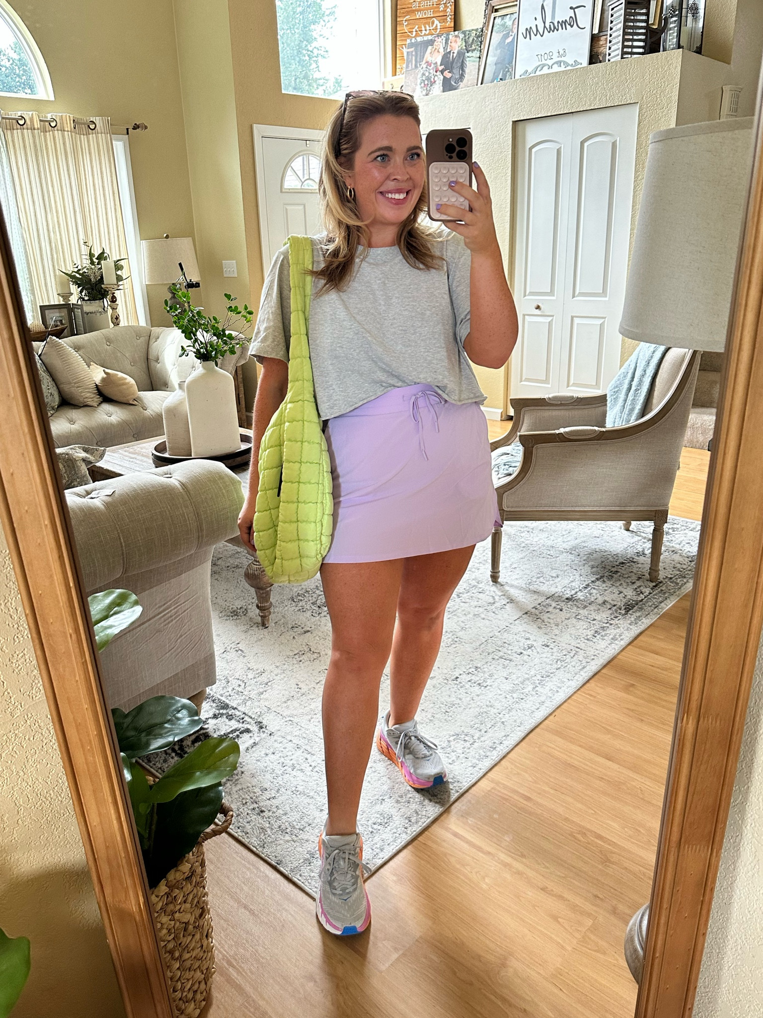 Midsize casual outfit idea. Wearing a large in the $28 athletic skort. 

Target 
Under $30
Mom style 

#LTKmidsize #LTKunder50 #LTKcurves